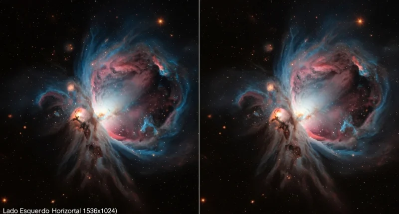 Imagem de nebula via James Webb vs Hubble, destacando diferenças na observação cósmica de james webb vs hubble