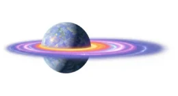 Visualização estilizada do universo em expansão mostrando a teoria de que big bang não foi uma explosão